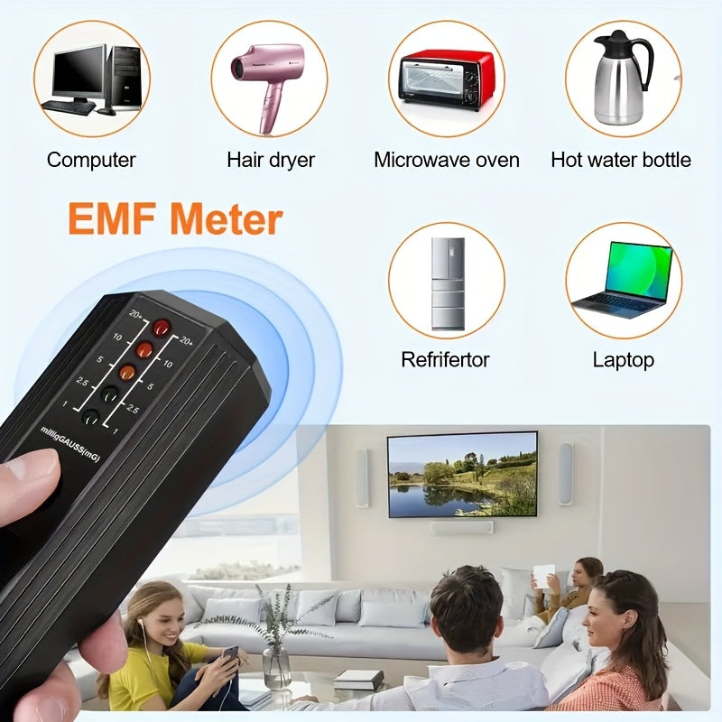 High Precision Handheld EMF Meter - Portable & Durable Radiation Detector