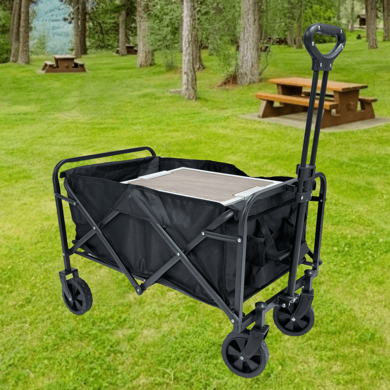 5pcs/1pc Camping Folding Cart with 360° Wheels for Beach Trips