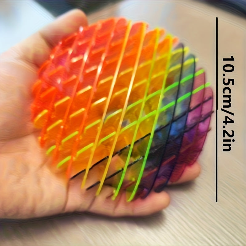 Colorful Stretchy Worm Fidget Toy - Vibrant Rainbow Colors for Relaxation and Focus