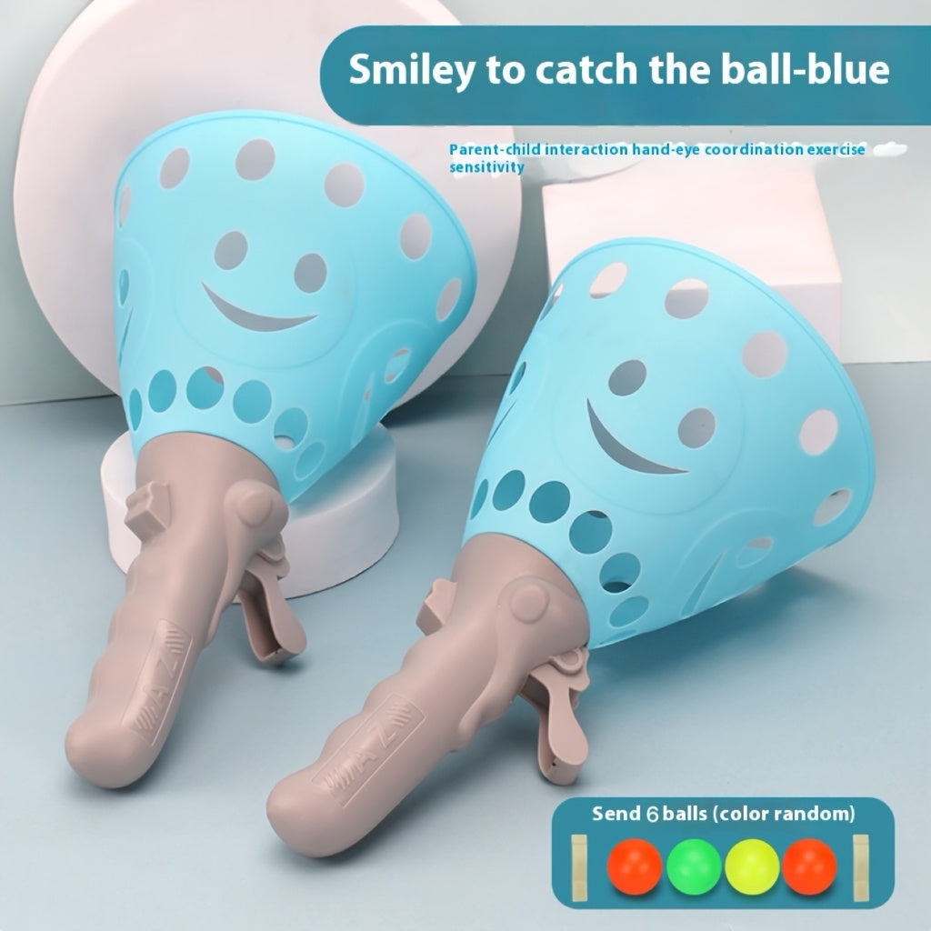 Interactive Throw & Catch Ball Game Toy for Kids & Adults - Safe, Colorful, and Fun!
