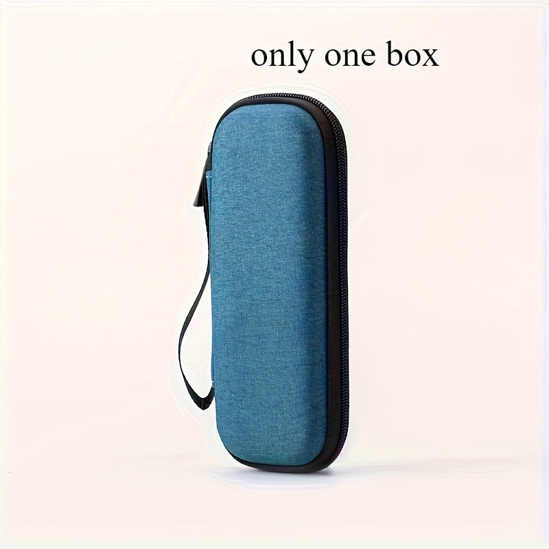 Vintage Razor Storage Bag - EVA Hard Shell & Polyester, Perfect for Shaver Organization