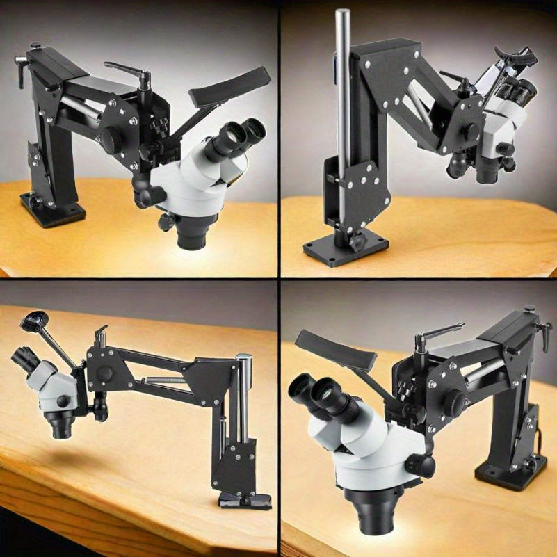 Multi-Directional Microscope with 76mm Lens & Spring Bracket - Ideal for Jewelry & Inlaid Mirrors