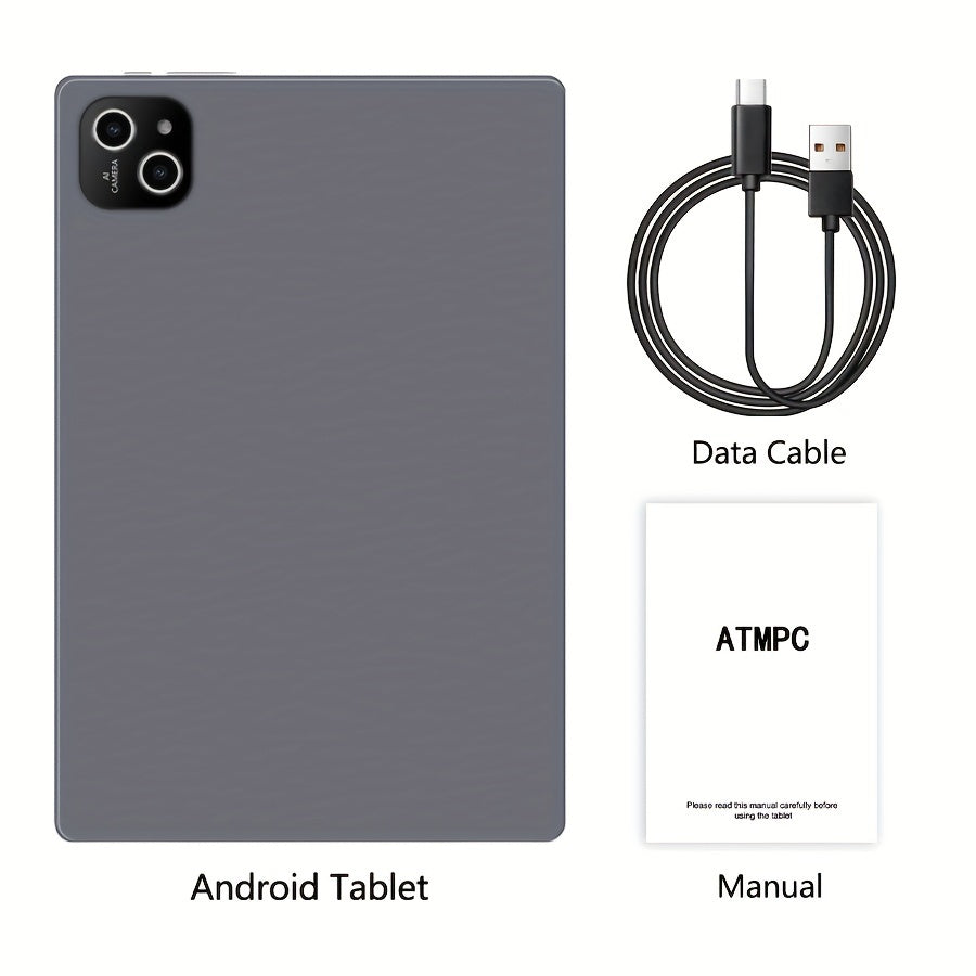 10.1-Inch Android Tablet with 8-Core Processor, 64GB ROM, 12GB RAM, 5MP Dual Cameras, and 5G WiFi 6
