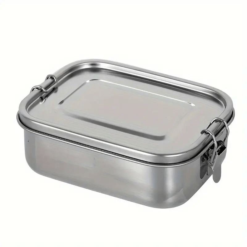 Large Capacity 304 Stainless Steel Square Lunch Box with Compartments
