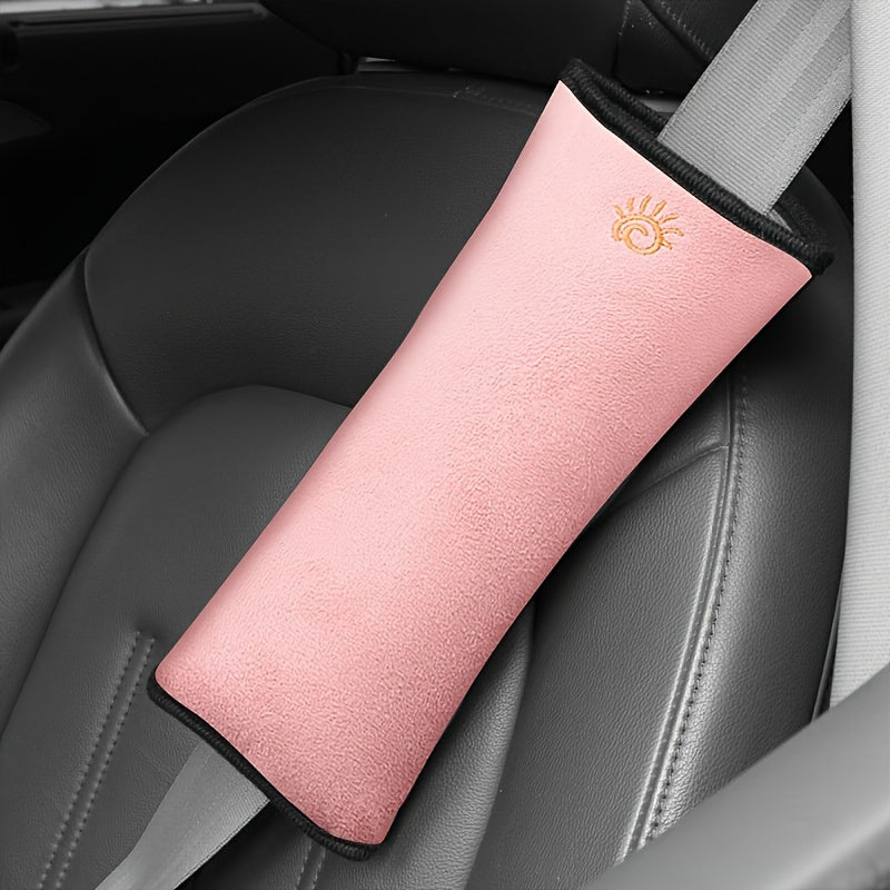 Child Safety Seat Shoulder Protector - Extra Soft, Lightweight, Grey Velvet Cushion