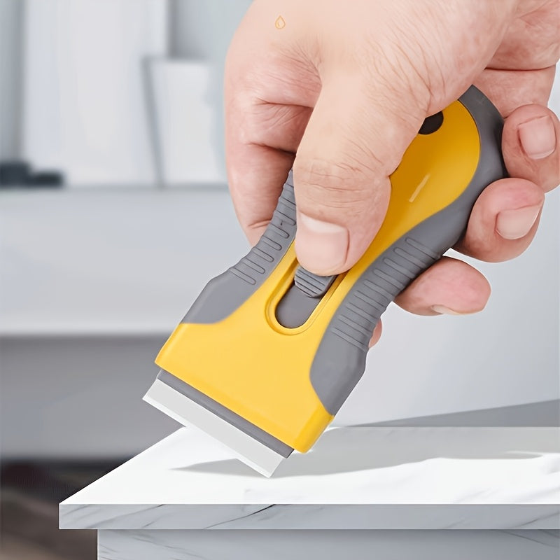 Multi-Purpose Ceramic Scraper Tool - Ergonomic Dual-Head, Non-Scratch, for Cooktops & Cleaning