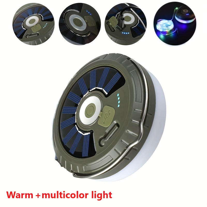 Solar Camping Light String - 10m, LED, Rechargeable, Outdoor Decor