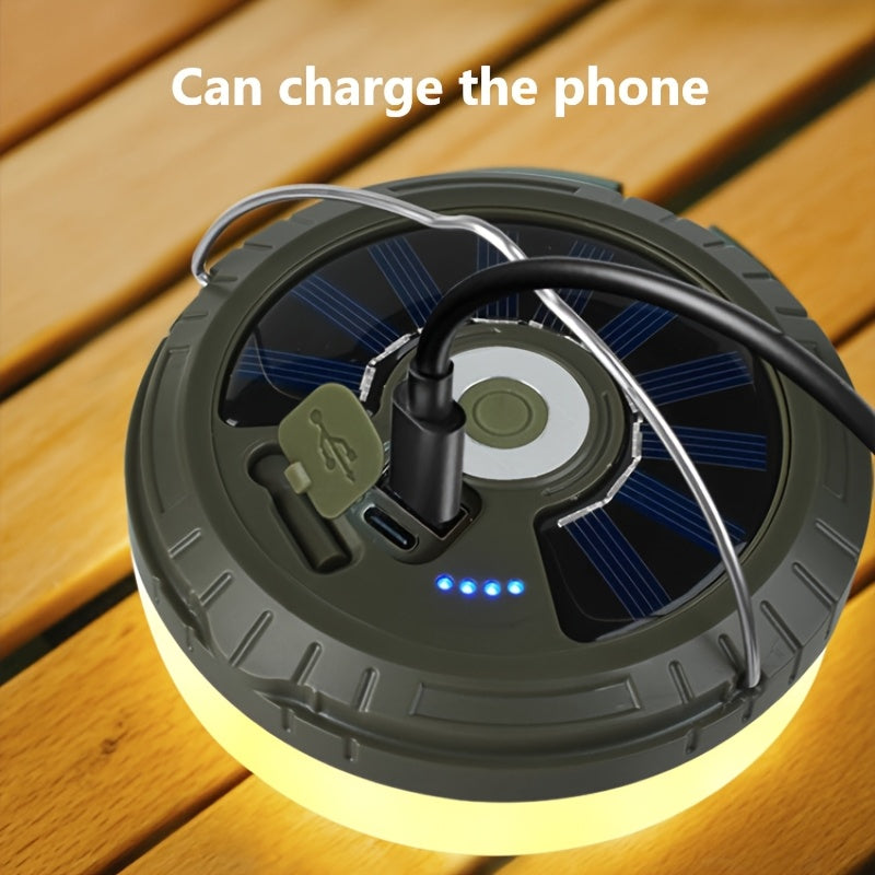 Solar Camping Light String - 10m, LED, Rechargeable, Outdoor Decor