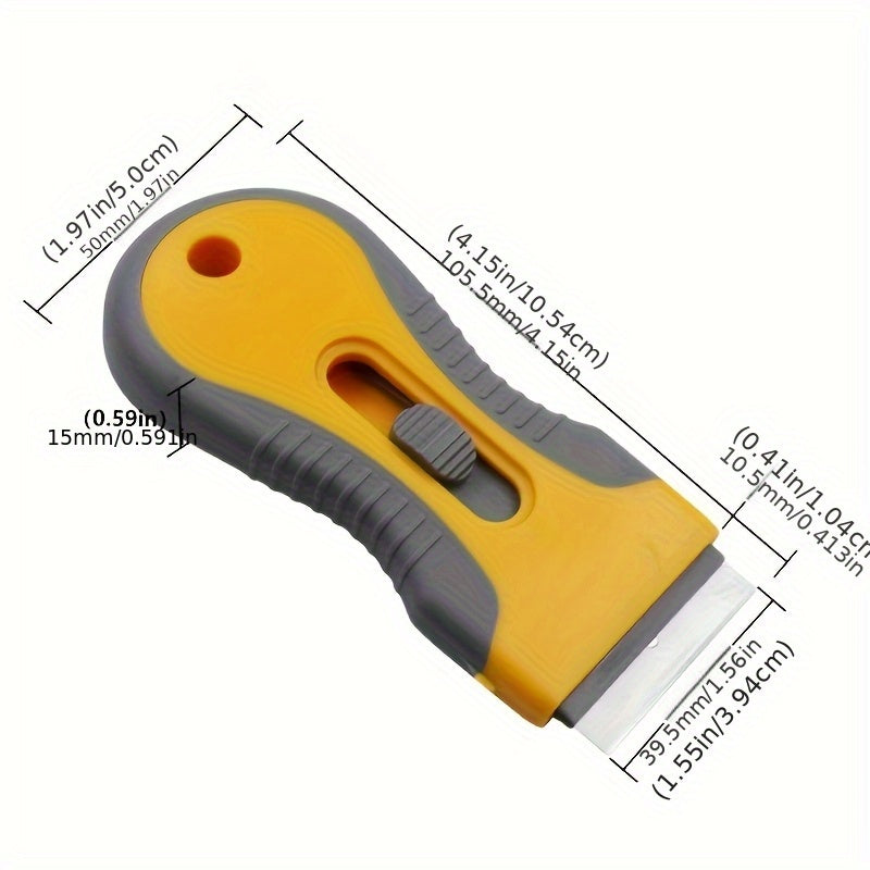 Multi-Purpose Ceramic Scraper Tool - Ergonomic Dual-Head, Non-Scratch, for Cooktops & Cleaning