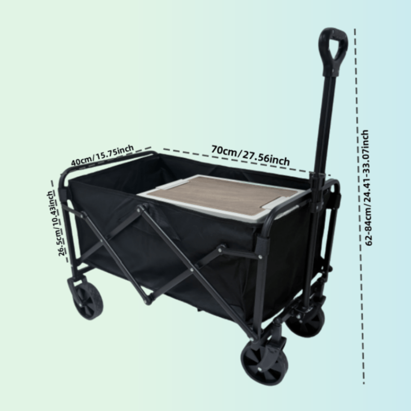 5pcs/1pc Camping Folding Cart with 360° Wheels for Beach Trips