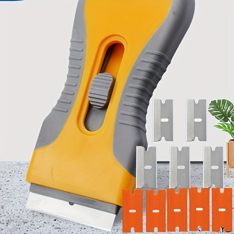 Multi-Purpose Ceramic Scraper Tool - Ergonomic Dual-Head, Non-Scratch, for Cooktops & Cleaning
