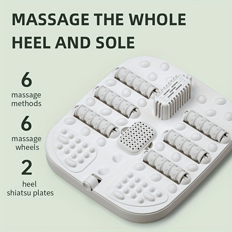 Electric Home Foot Bath - British Style, Adjustable Temperature, White & Gold