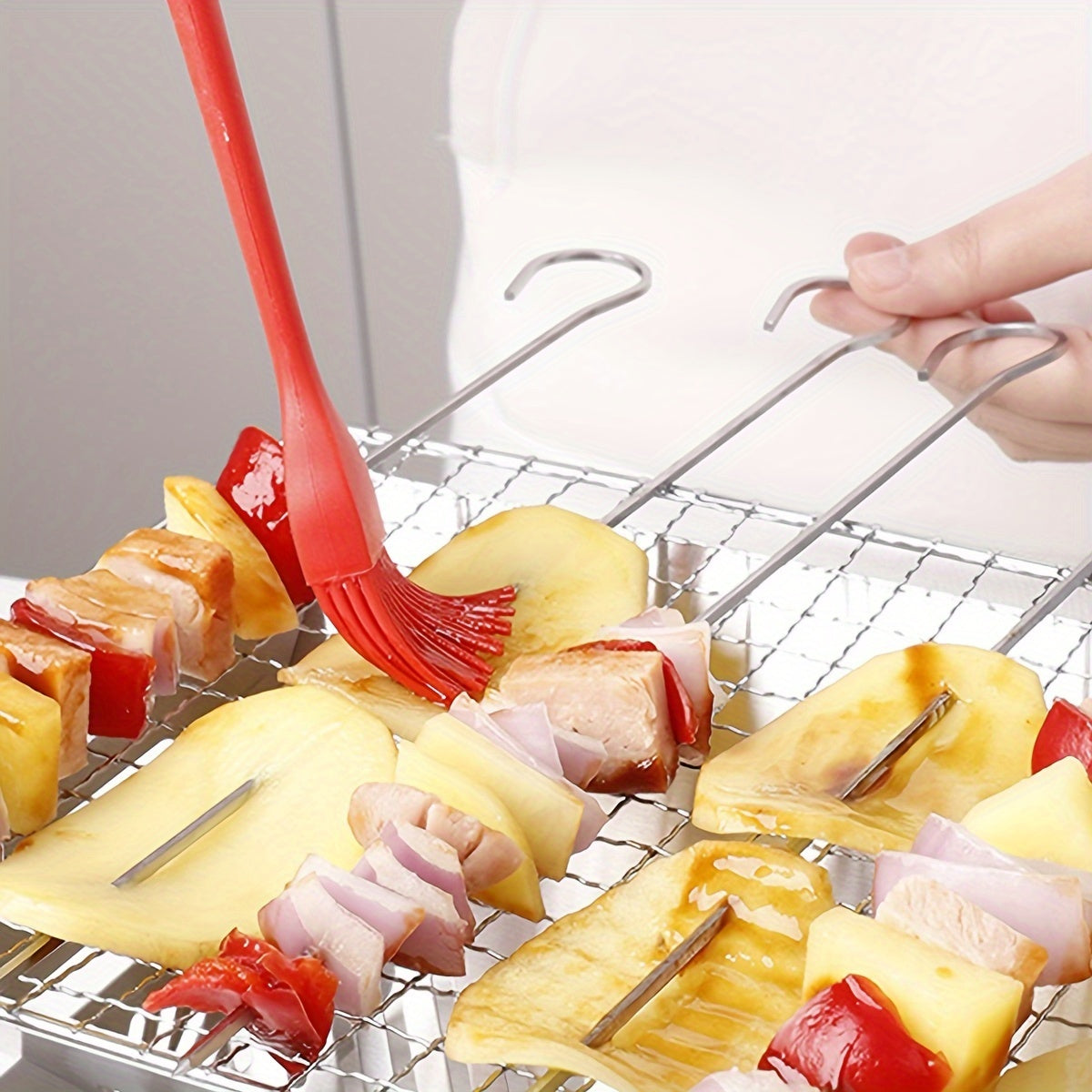 Durable Metal Barbecue Skewers - Perfect for Grilling & BBQ