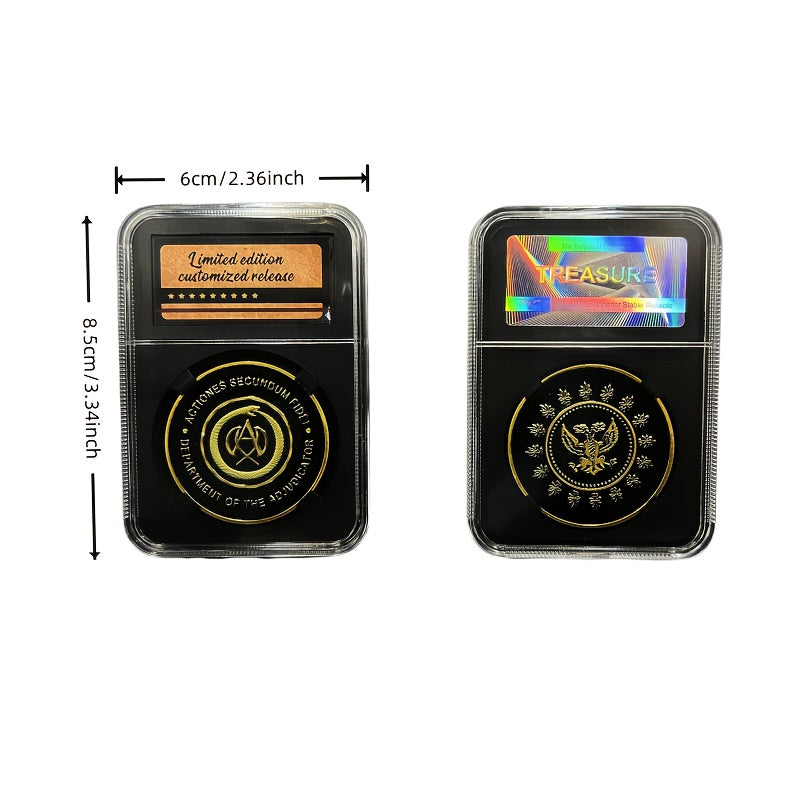 John Wick Continental Coin Official Movie Prop Replica - Heavy-Duty Metal with Dustproof Case