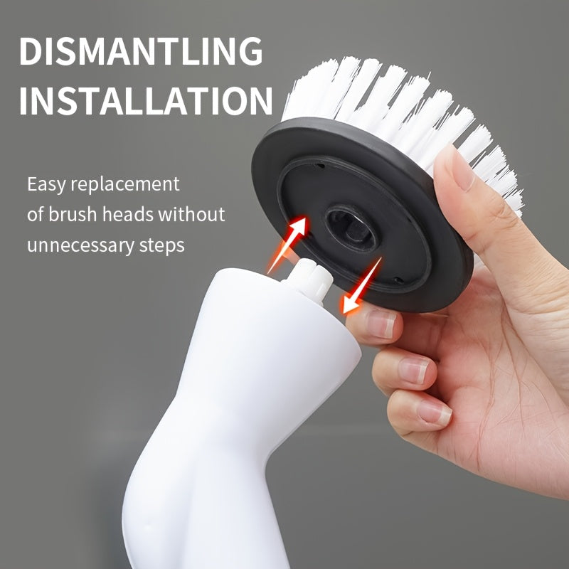 5-in-1 Electric Spin Scrubber with USB Rechargeable 1200mAh Battery | Efficient Cleaning Tool