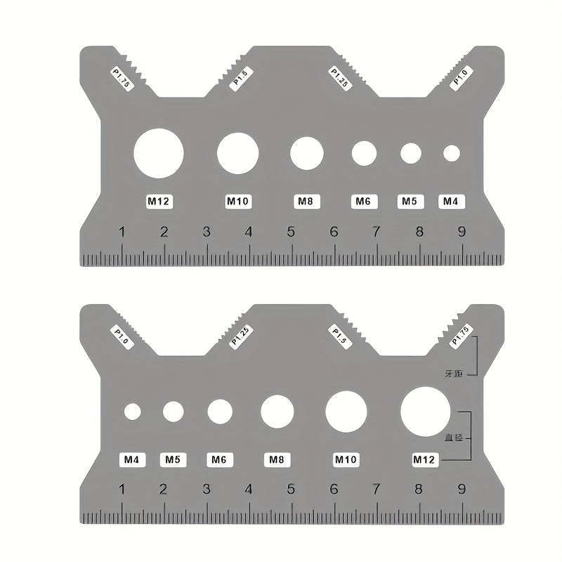 Precision Stainless Steel Screw & Bolt Measuring Caliper - Durable Micrometer Thread Gauge for Engineers & Machinists