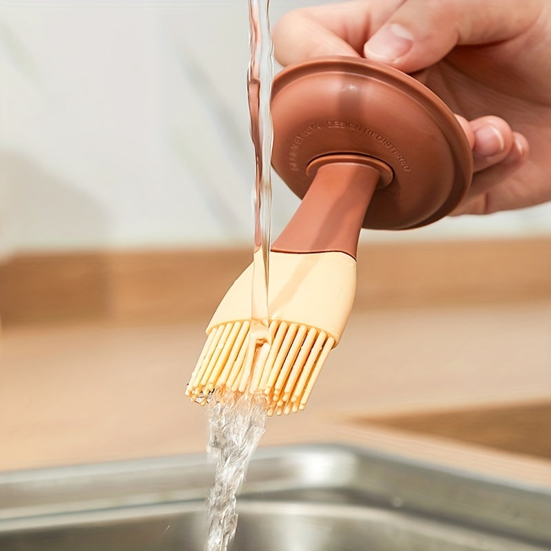 Silicone Oil Brush with Bottle - High Temperature Resistant, Ideal for BBQ & Cooking