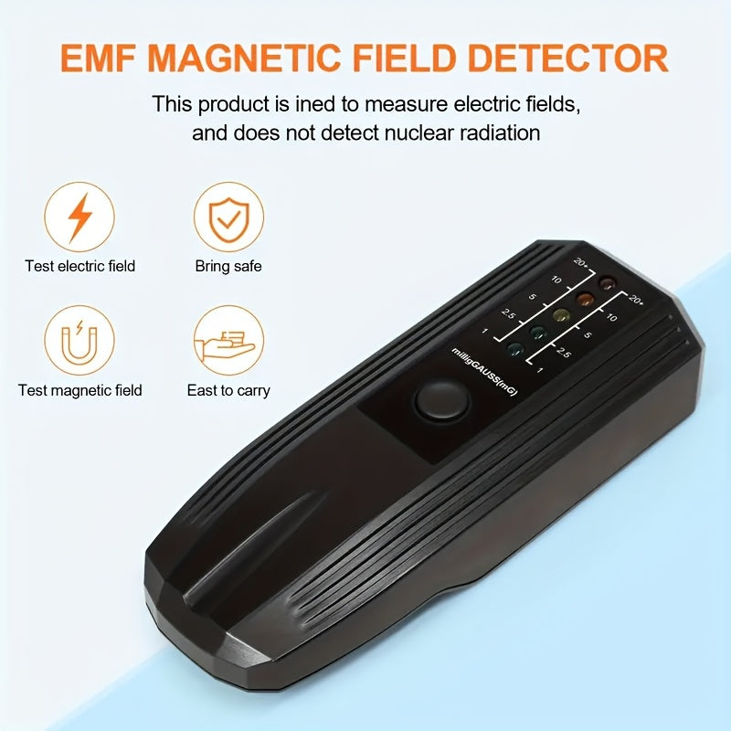 High Precision Handheld EMF Meter - Portable & Durable Radiation Detector