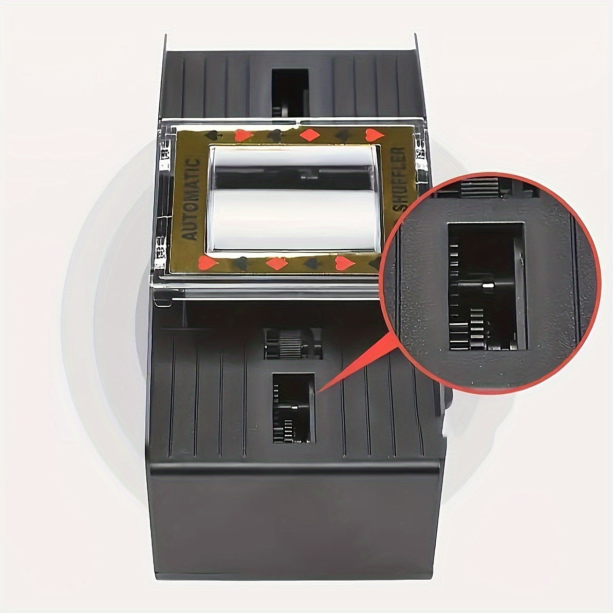 Dual-Card Electric Automatic Shuffler – Premium Battery-Powered Card Mixer for Poker & Family Games