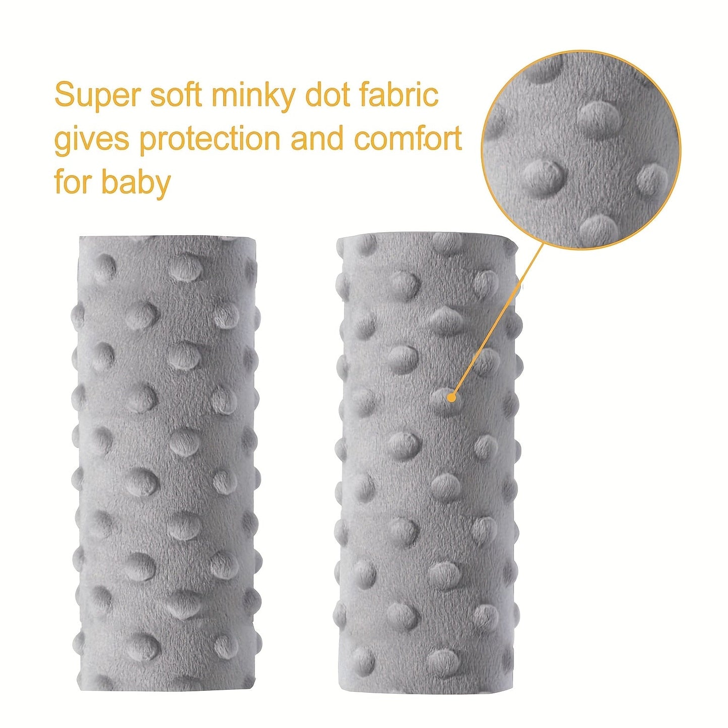 Cushioned Soft Safety Shoulder Strap Pads for Child Car Seats - Anti-Slip & Compatible with All Harnesses - Perfect Gift for Traveling Parents