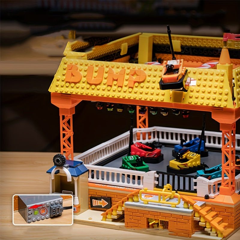 1099-Piece Amusement Park Building Blocks Set - Perfect Holiday Gift for Kids & Adults