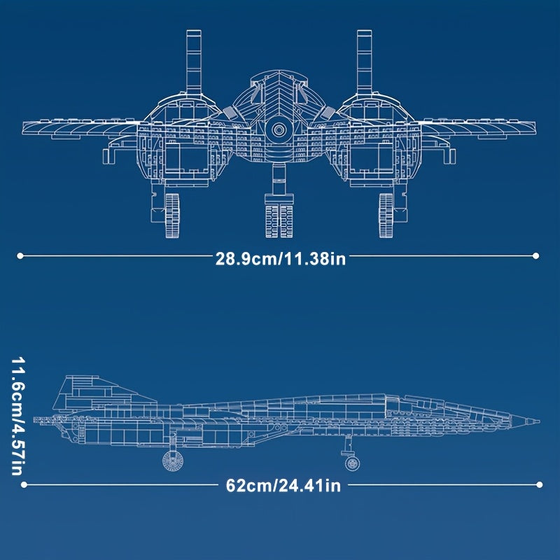 2071pcs Technic Aircraft Building Set - Perfect Gift for Adults