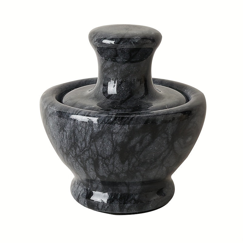 Premium Marble Mortar and Pestle Set - Natural Stone Grinder, 9.65 cm, Ideal for Spices & Pills, Easy to Use & Clean