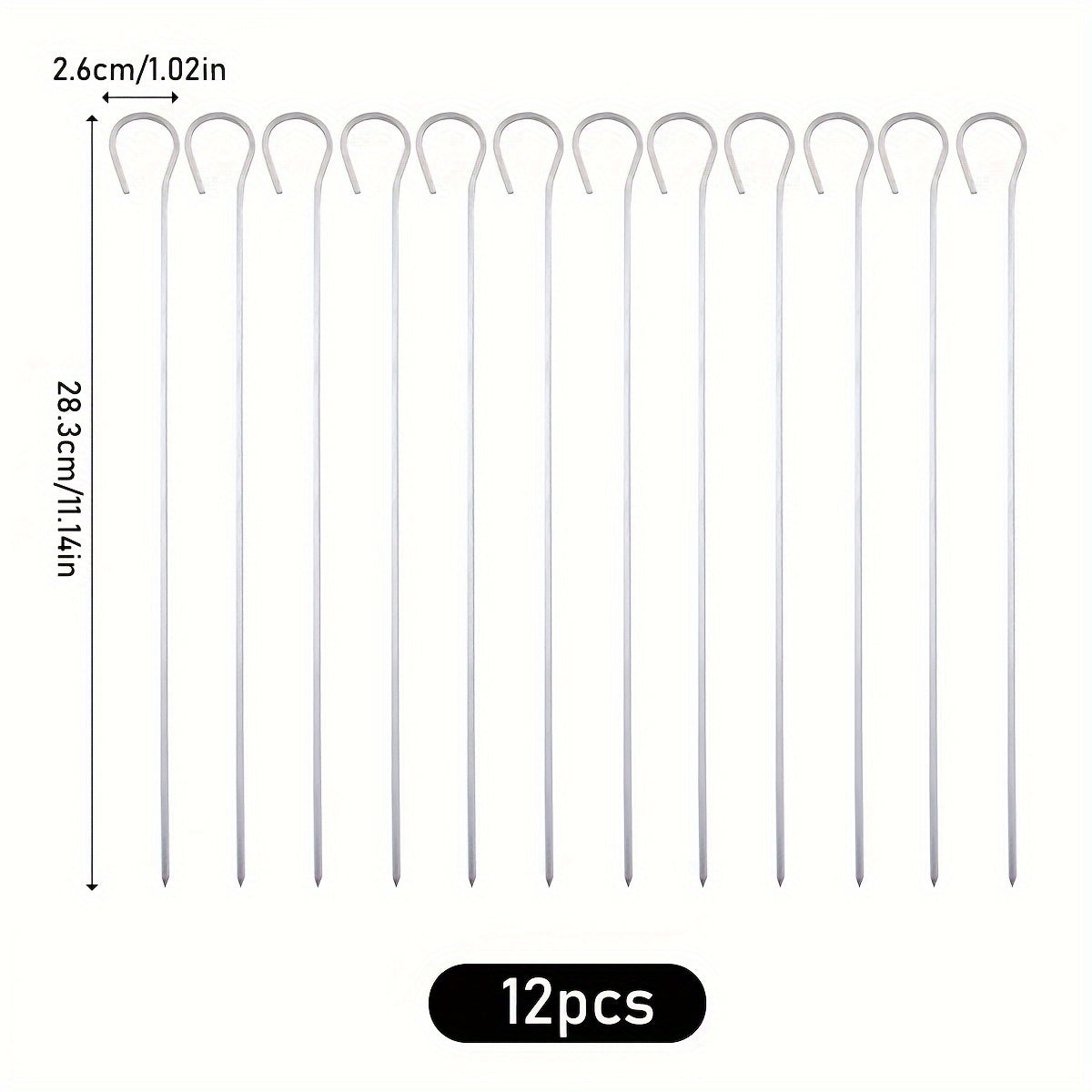 Durable Metal Barbecue Skewers - Perfect for Grilling & BBQ