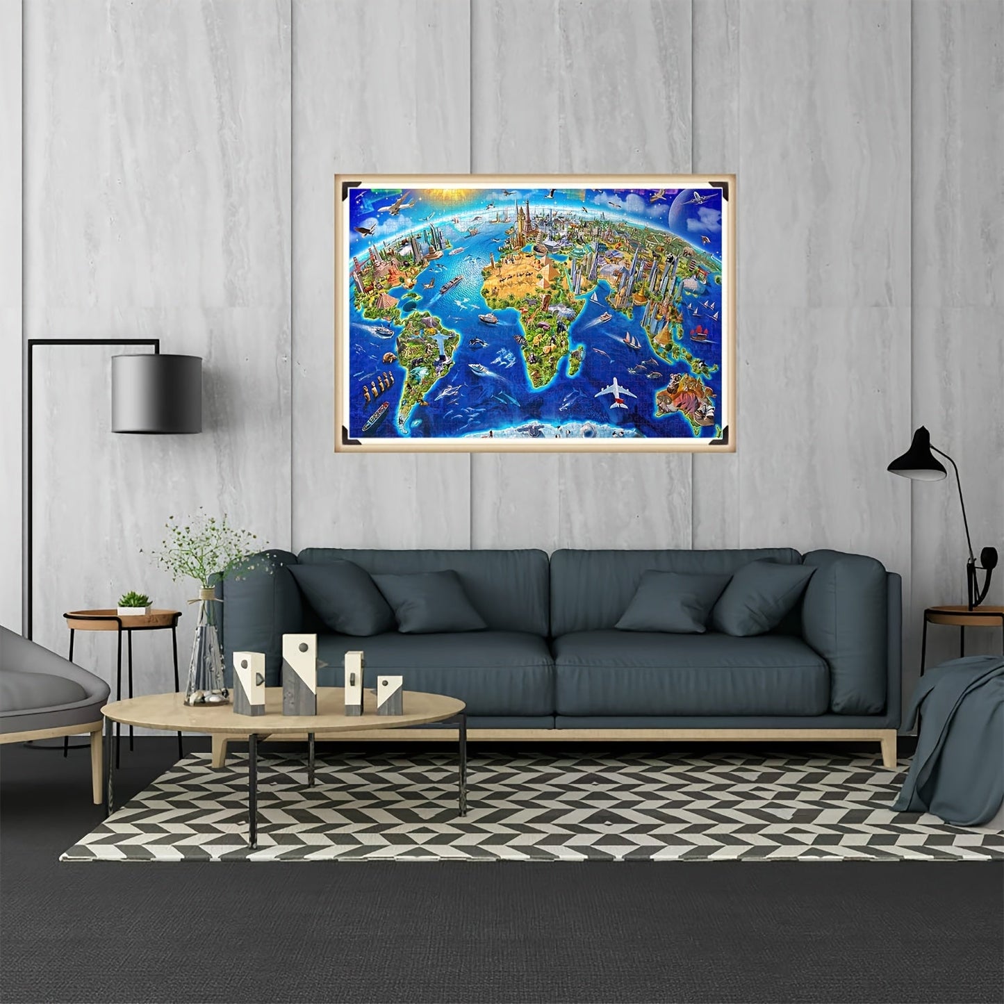 1000pcs World Landmarks Jigsaw Puzzle - Large Educational Puzzle for Adults & Teens