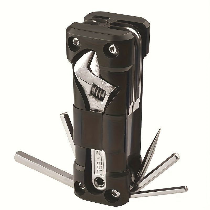 16-in-1 Multi-Purpose Tool Kit - Portable Heavy-Duty Repair Set for Vehicles & Outdoor Cycling