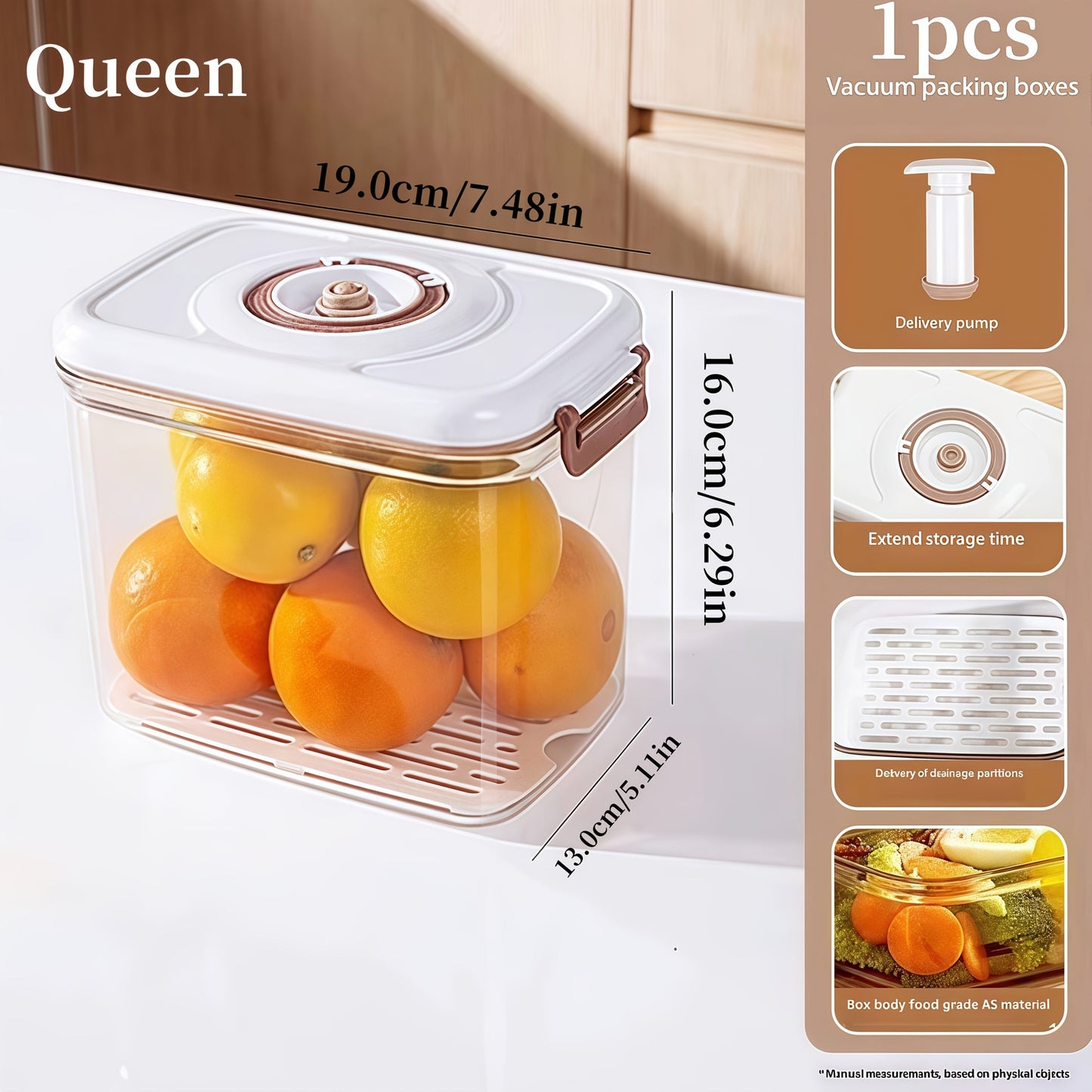 3pcs Awaoko Vacuum Sealer Containers - Airtight, Leakproof, Space-Saving Storage