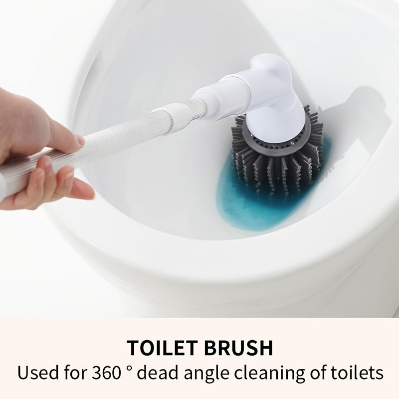 5-in-1 Electric Spin Scrubber with USB Rechargeable 1200mAh Battery | Efficient Cleaning Tool