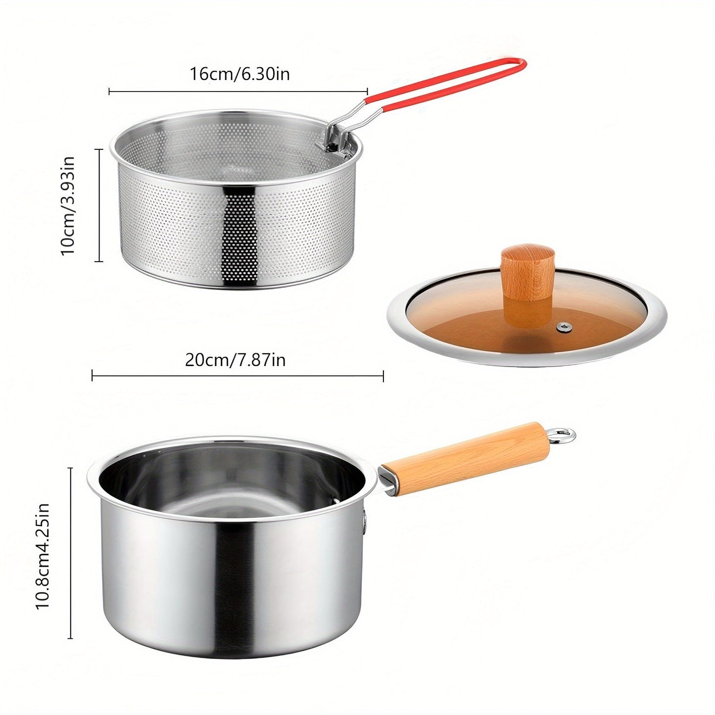 Premium Stainless Steel Filter Pots & Deep Fryers - 304 Grade Cookware