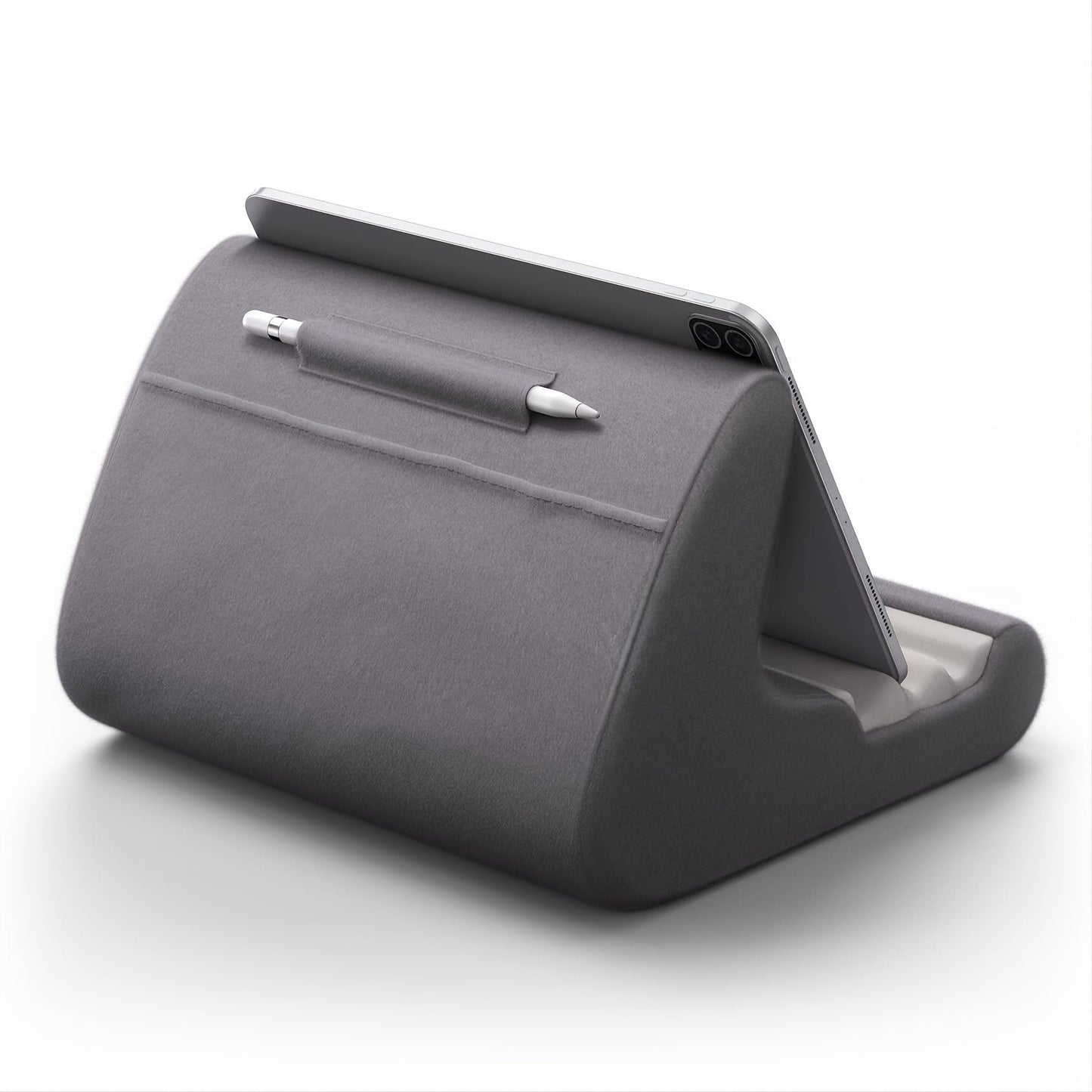Versatile Tablet Pillow Stand with Adjustable Angles and Stylus Pocket