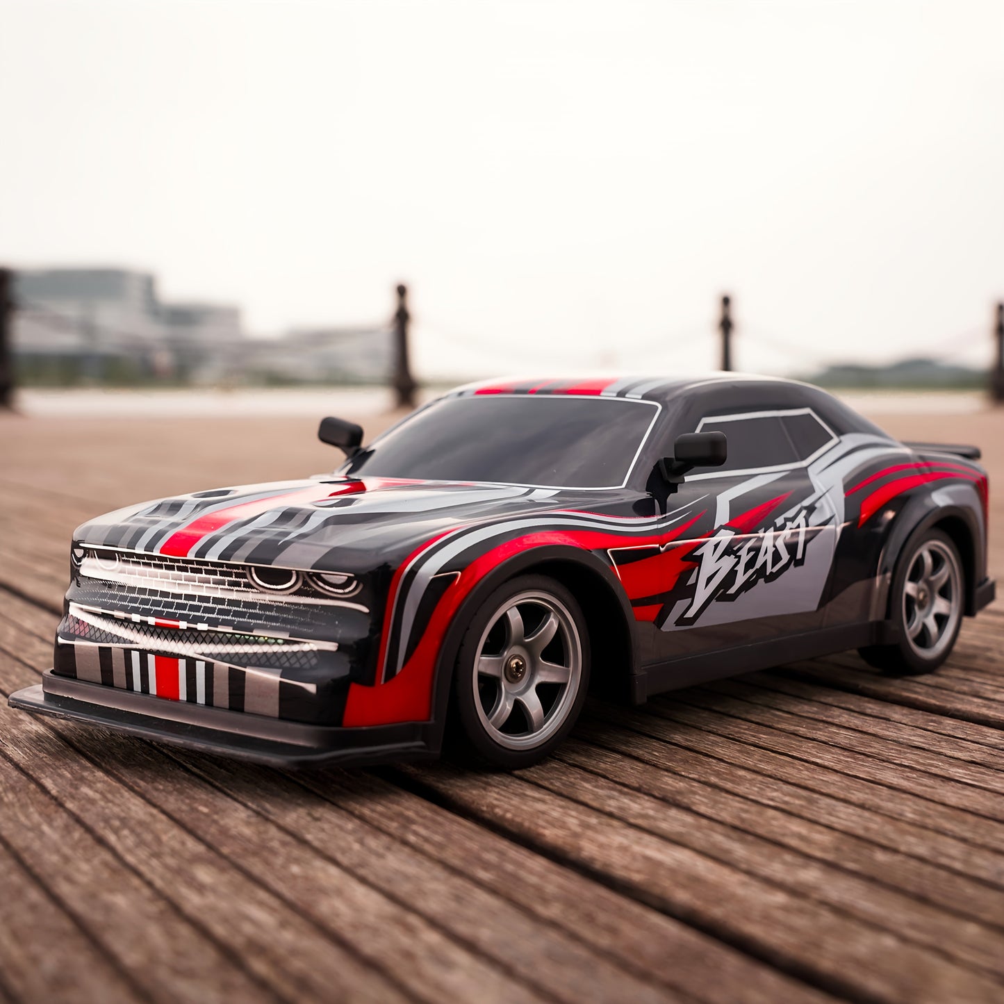 1:16 Scale Drift Car Toy with Remote Control, 2.4GHz, 25KM/H Speed, LED Lights - Perfect Gift for All Ages