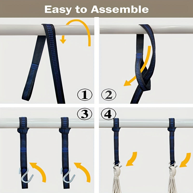 Premium Hammock Chair Set with Cushions, Straps, and Hooks