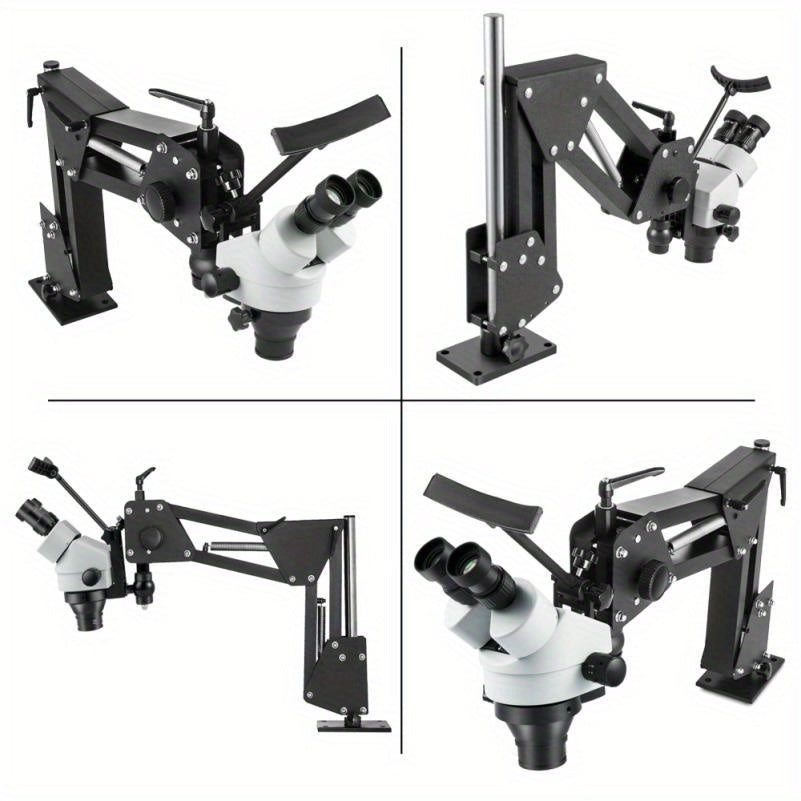 Multi-Directional Microscope with 76mm Lens & Spring Bracket - Ideal for Jewelry & Inlaid Mirrors