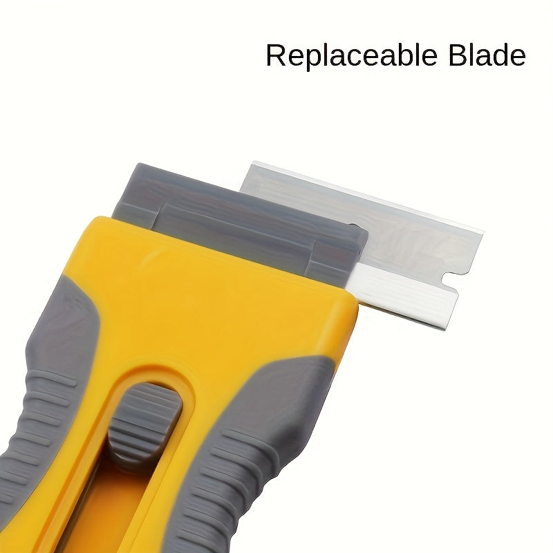 Multi-Purpose Ceramic Scraper Tool - Ergonomic Dual-Head, Non-Scratch, for Cooktops & Cleaning