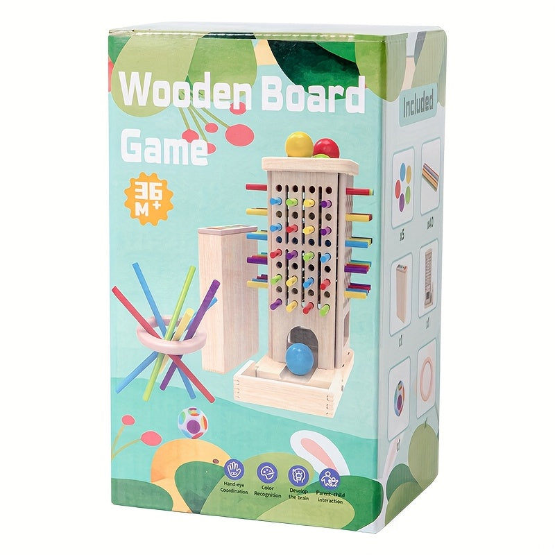 Three-In-One Stick Game for Kids - Hand-Eye Coordination, Cognitive Development & Attention Training