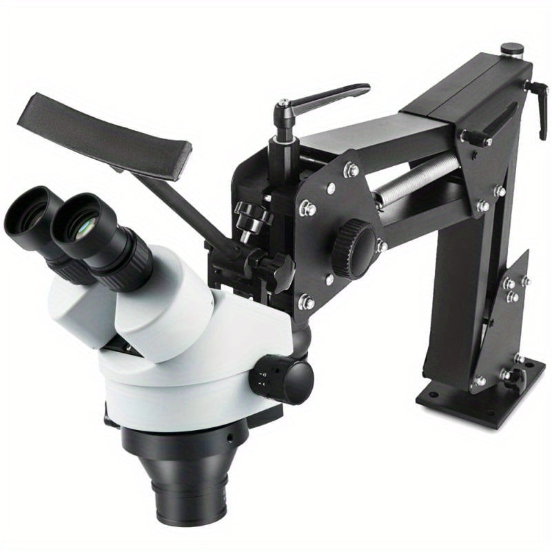 Multi-Directional Microscope with 76mm Lens & Spring Bracket - Ideal for Jewelry & Inlaid Mirrors
