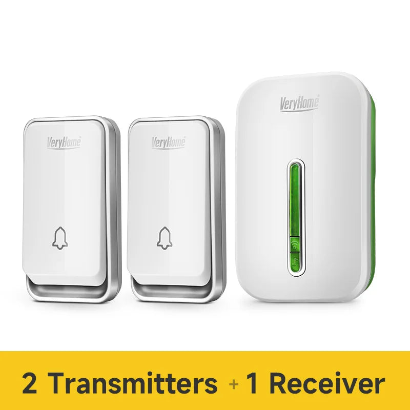 VeryHome Wireless Doorbell - Smart, Waterproof, Self-Powered, Long Range