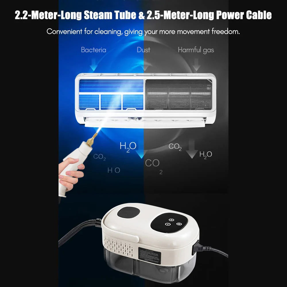 2500W High-Pressure Intelligent Steam Cleaner for Home & Car