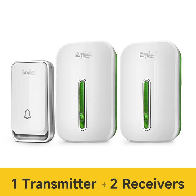 VeryHome Wireless Doorbell - Smart, Waterproof, Self-Powered, Long Range