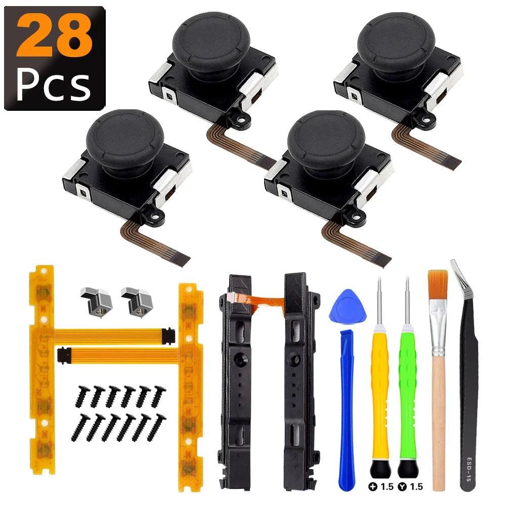 25-in-1 Joycon Joystick Replacement Kit for Nintendo Switch - Ultimate Repair Solution