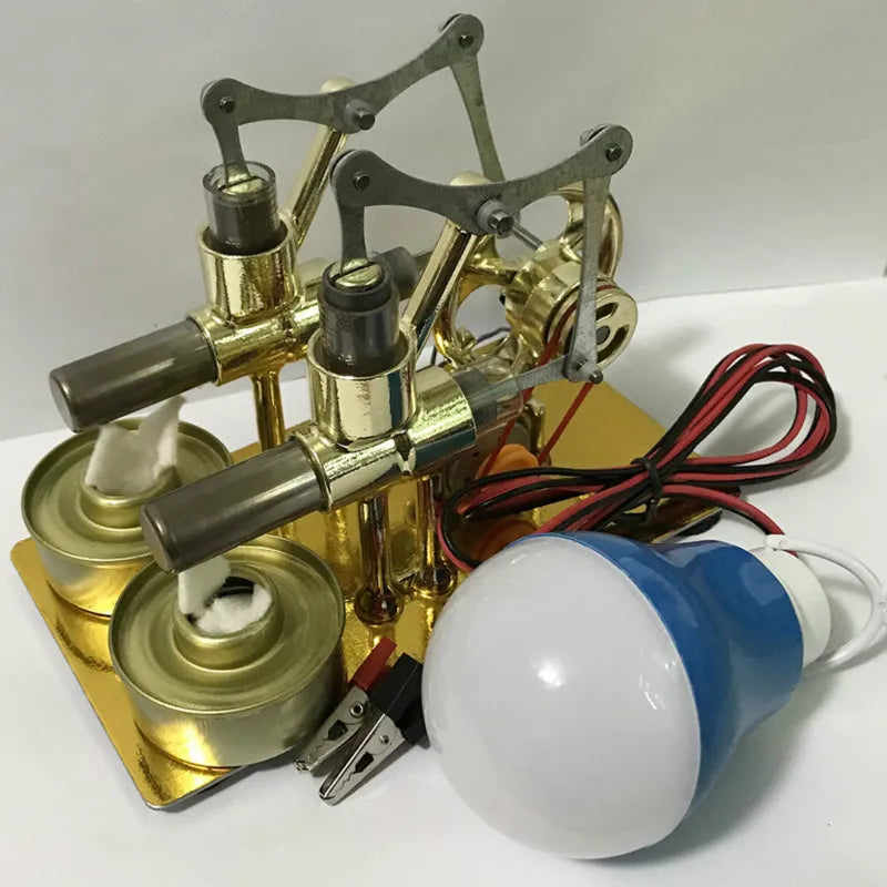 Stirling Engine Model - Educational DIY Steam Power Experiment Tool