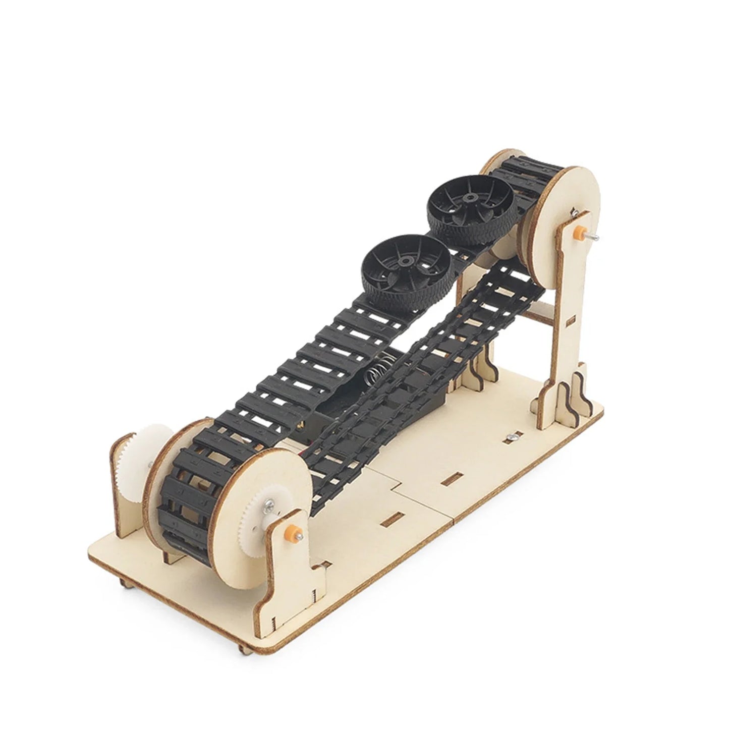 3D Wooden Electric Conveyor Belt Puzzle Model Kit | STEAM DIY for Kids & Adults