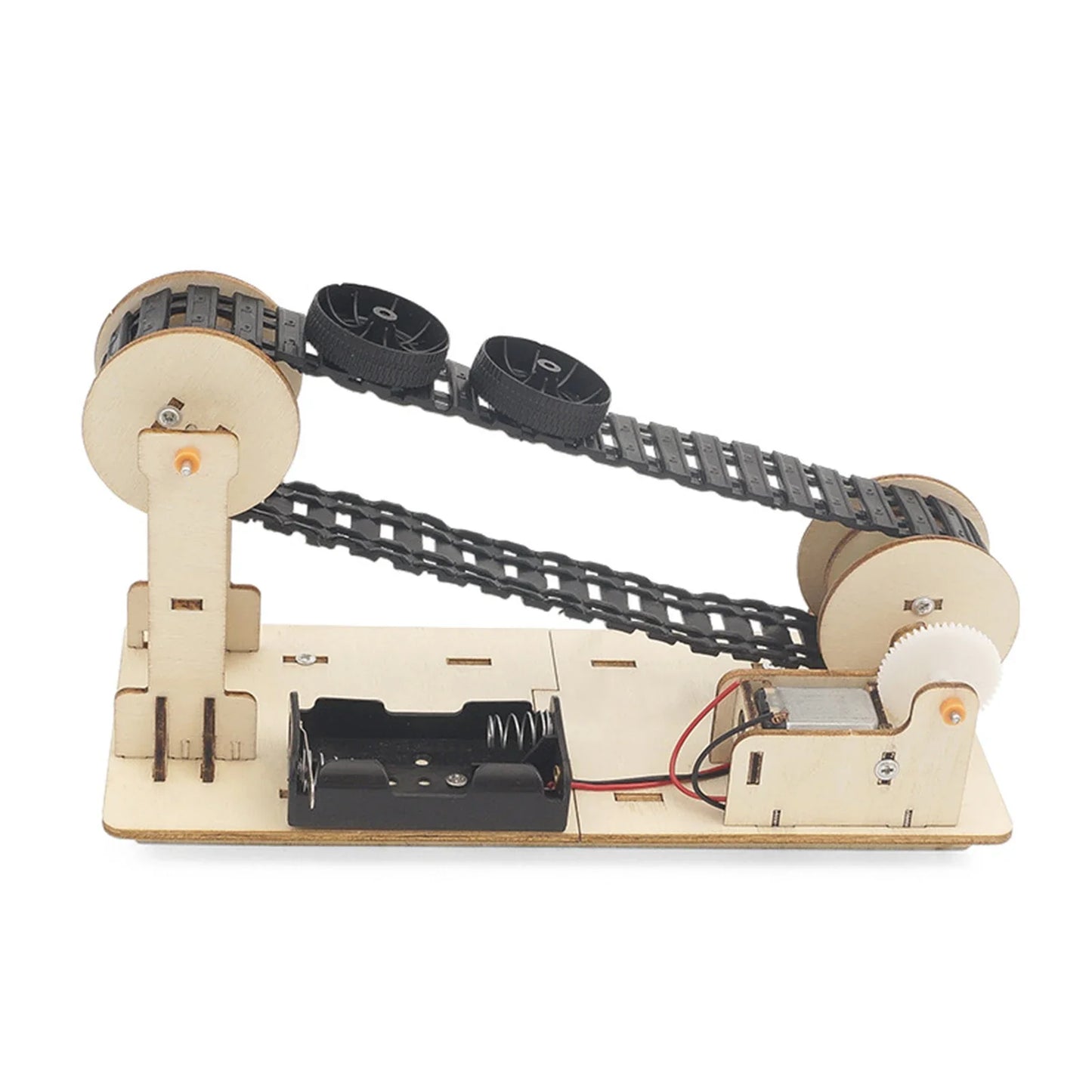 3D Wooden Electric Conveyor Belt Puzzle Model Kit | STEAM DIY for Kids & Adults