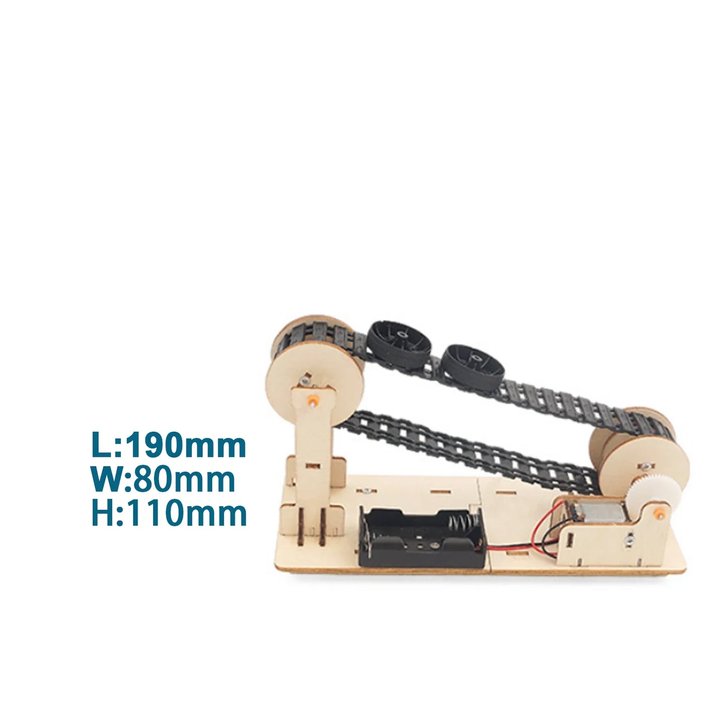 3D Wooden Electric Conveyor Belt Puzzle Model Kit | STEAM DIY for Kids & Adults