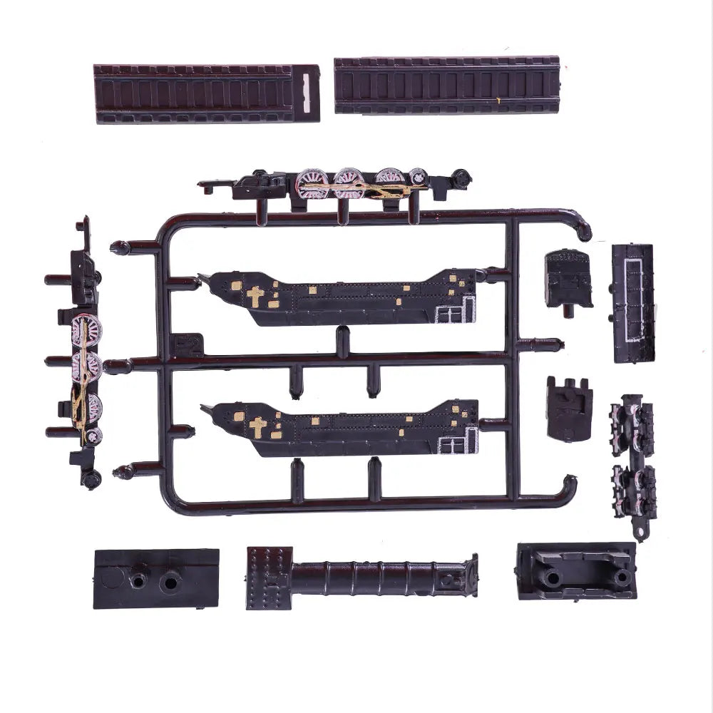 9pcs Mini Train Model Set - High-Speed Rail Steam Locomotive Collection