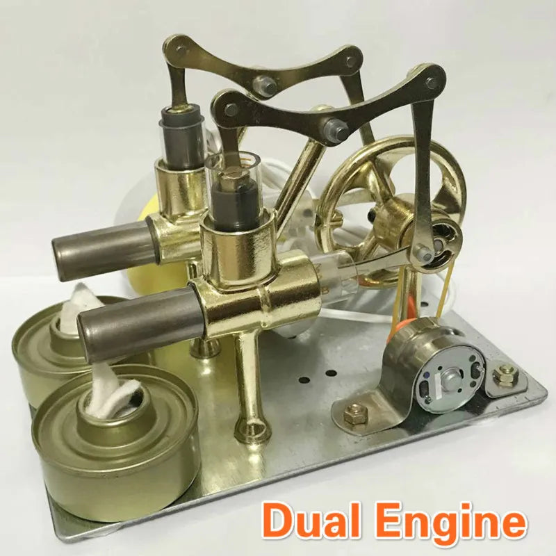 Stirling Engine Model - Educational DIY Steam Power Experiment Tool